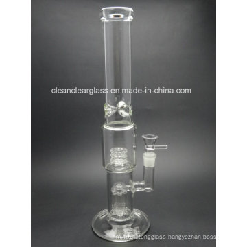 Clear Glass Water Pipe Wholsale with Arm Perc and Tyre Perc 18.8mm Joint